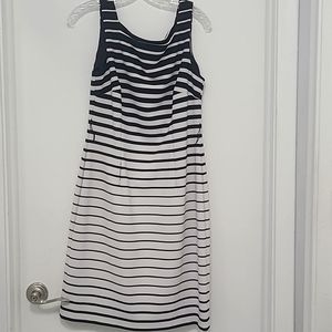 Black and white striped Dress